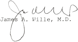 Dr. Wille's signature